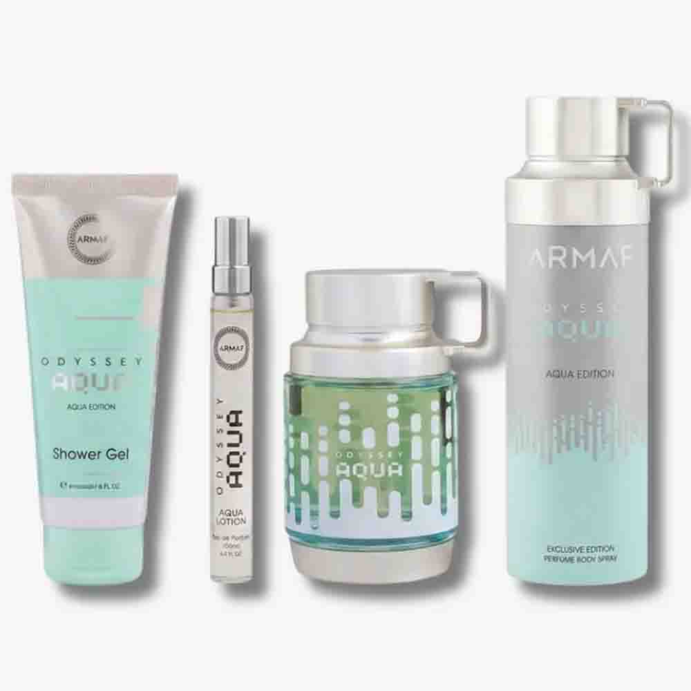 Set Odyssey Aqua Edition 100ml+EDP 10ml+Shower Gel 100 ml+Desodorante 200 ml - Imagen 2
