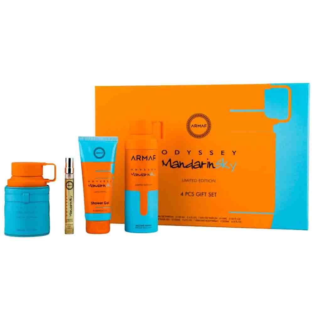 Set Odyssey Mandarin Sky 100ml+EDP 10ml+Shower Gel 100ml+Desodorante 200ml