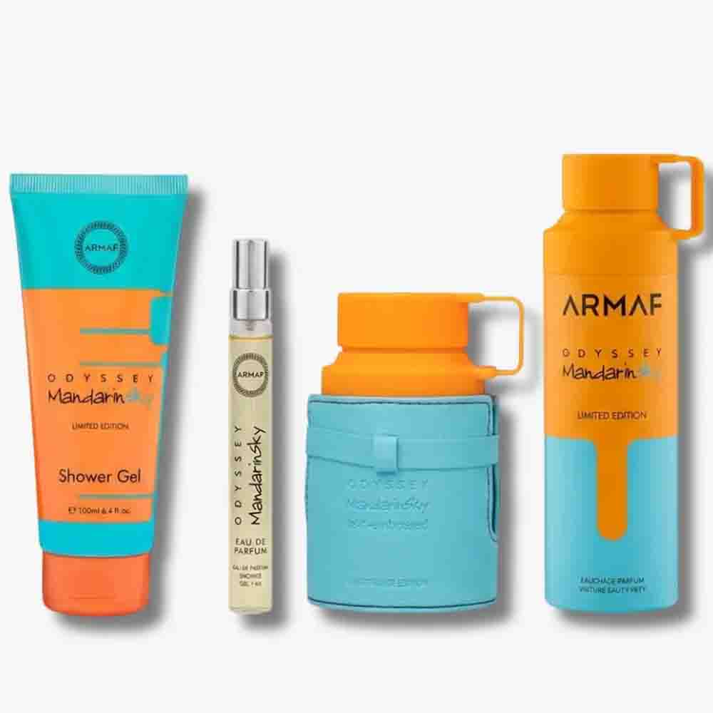 Set Odyssey Mandarin Sky 100ml+EDP 10ml+Shower Gel 100ml+Desodorante 200ml - Imagen 2