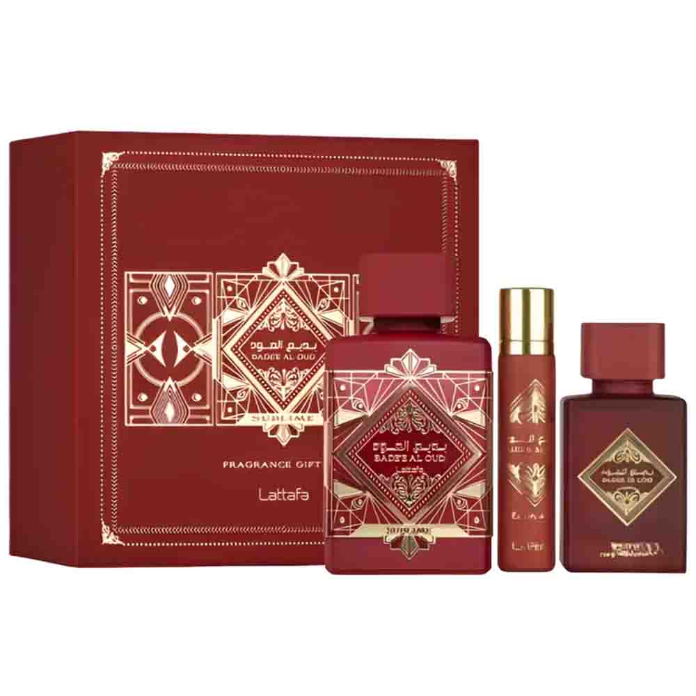 Set Badee al oud Sublime 100ml+Mini 12ml+Fresh Hair Mist 50ml